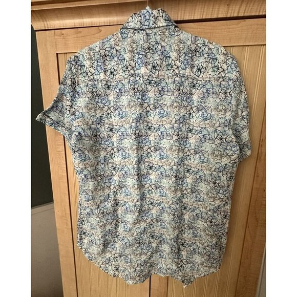 Robert Graham Radnor Multicolor Floral Men's Linen Cotton Shirt Size Small $198 - Picture 4 of 6